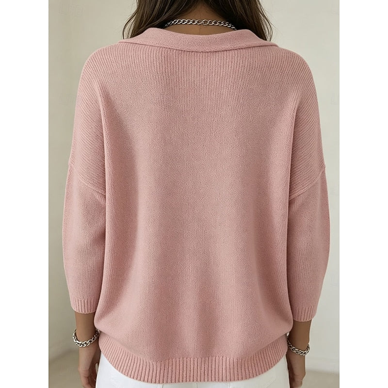 Heather | Elegancki sweter z golfem typu cowl 5