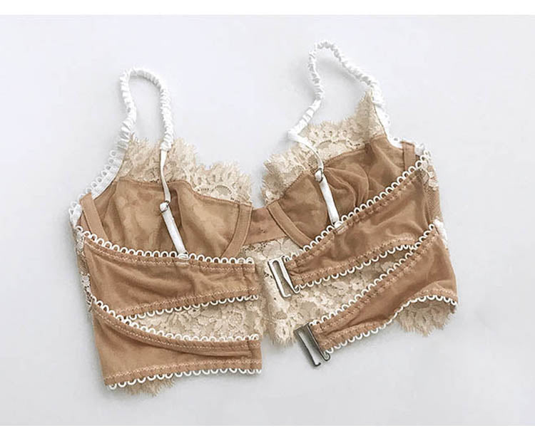 Biustonosz francuski bralette z guzikami