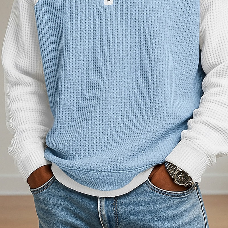 Lincoln | Teksturowany sweter z zamkiem pod szyją 10