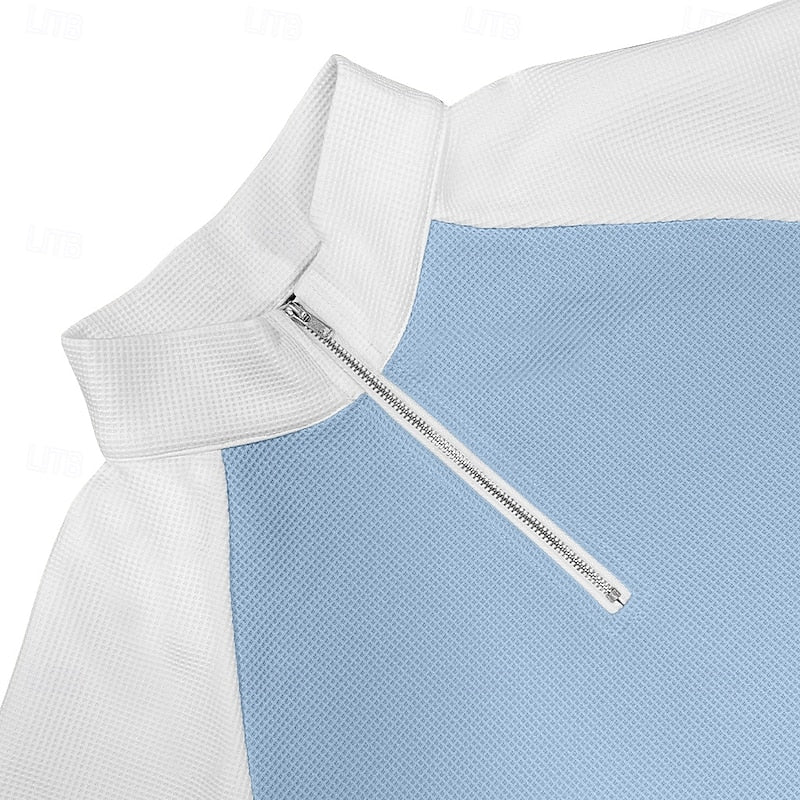 Lincoln | Teksturowany sweter z zamkiem pod szyją 11