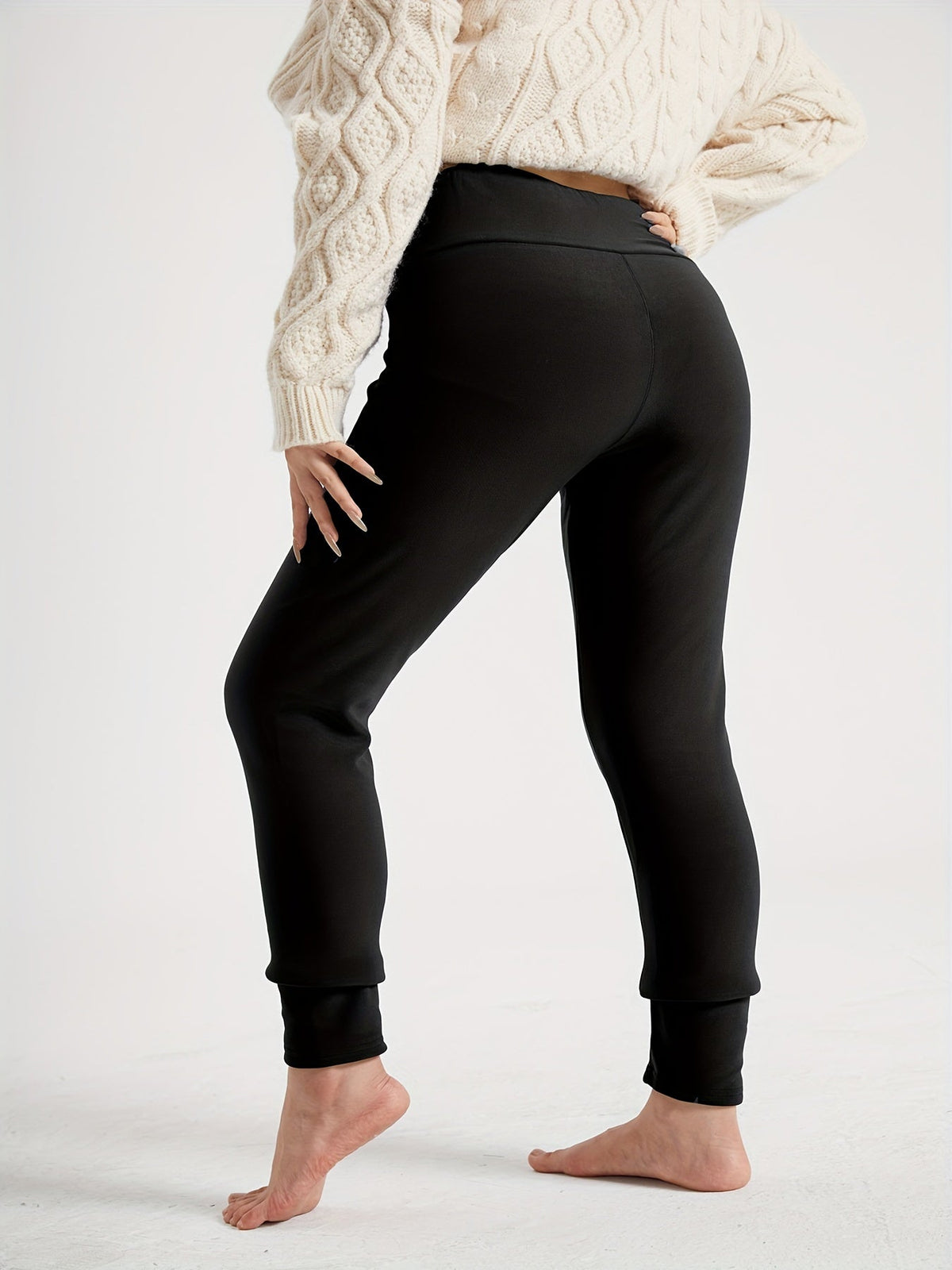 Lorna | Ocieplane legginsy z wysokim stanem 7