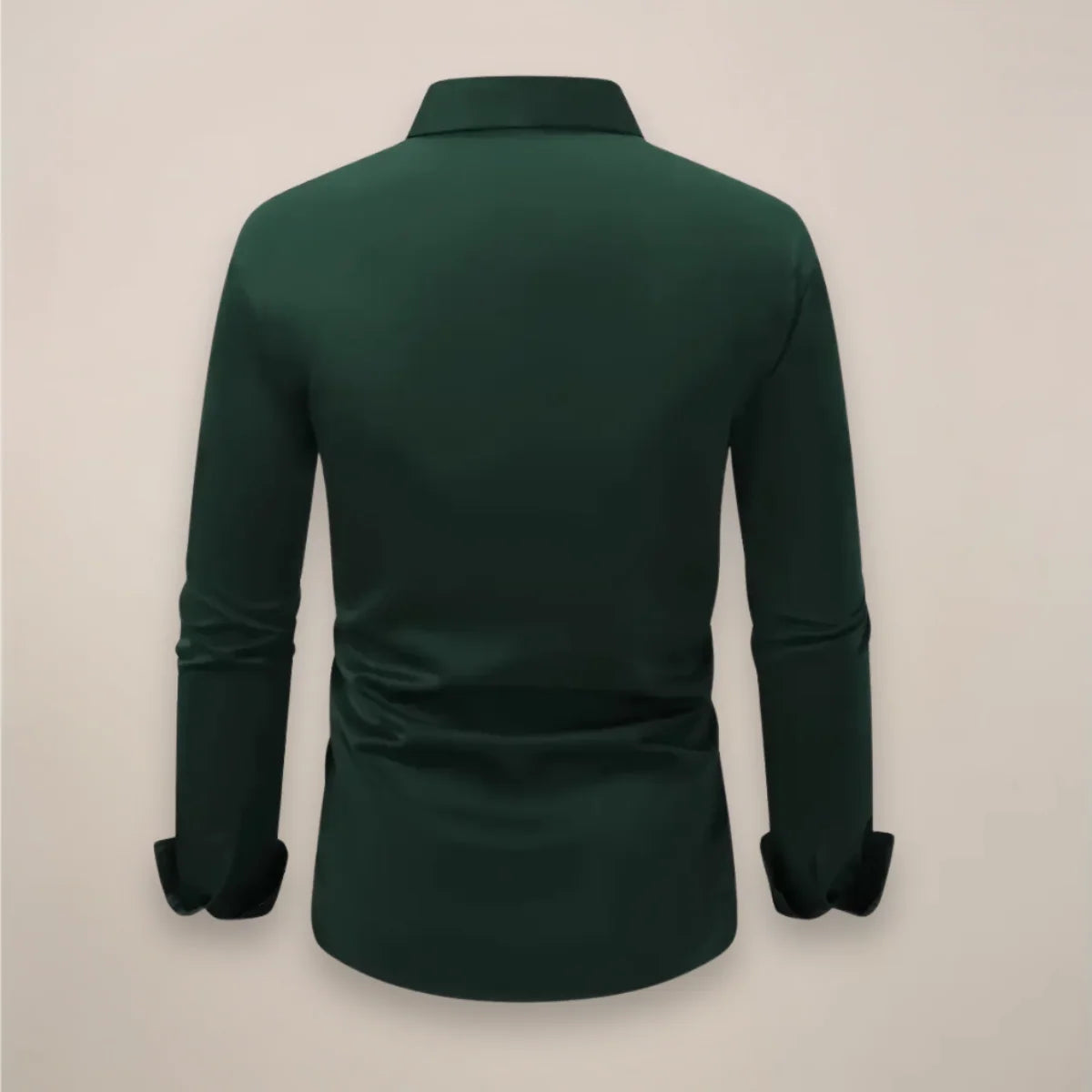 Męska Koszula z Długim Rękawem i Kołnierzykiem – Elegancka Slim Fit