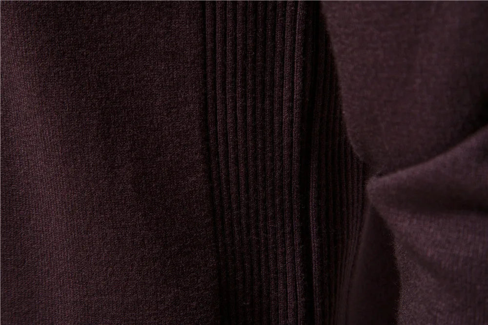 Sweter Męski z Wysokim Kołnierzem