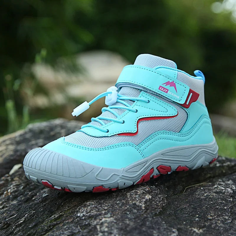Dziecięce buty trekkingowe na rzep – lekkie buty sportowe z antypoślizgową podeszwą
