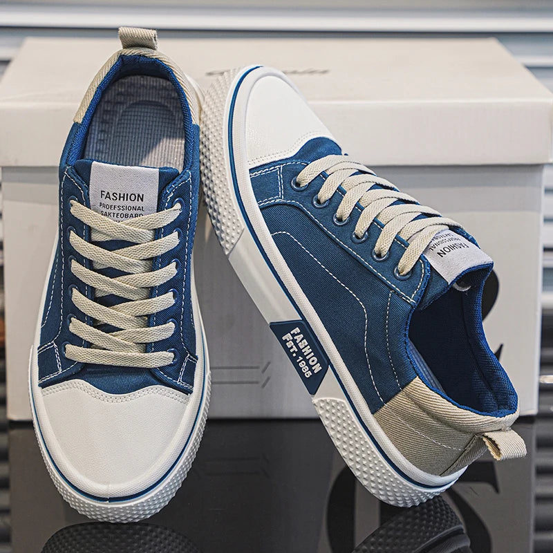 Męskie Trampki Canvas – Lekkie Sneakersy Sznurowane