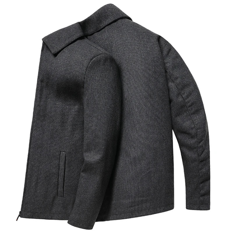 Męska Elegancka Kurtka z Prostym Fasonem