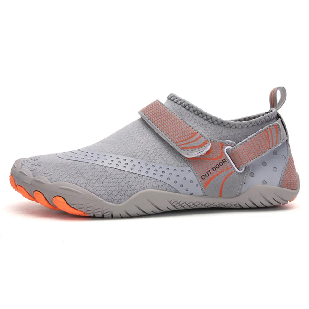 Buty do wody unisex z rzepem i antypoślizgową podeszwą barefoot