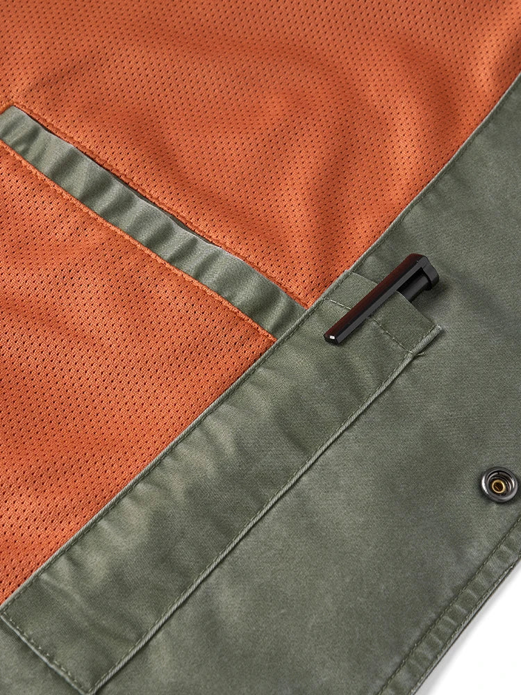 Męska kurtka casual na zatrzaski – lekka i stylowa