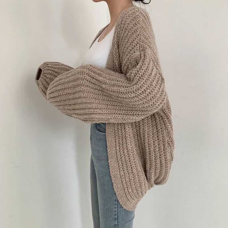 Oversize Sweter z Grubym Splotem