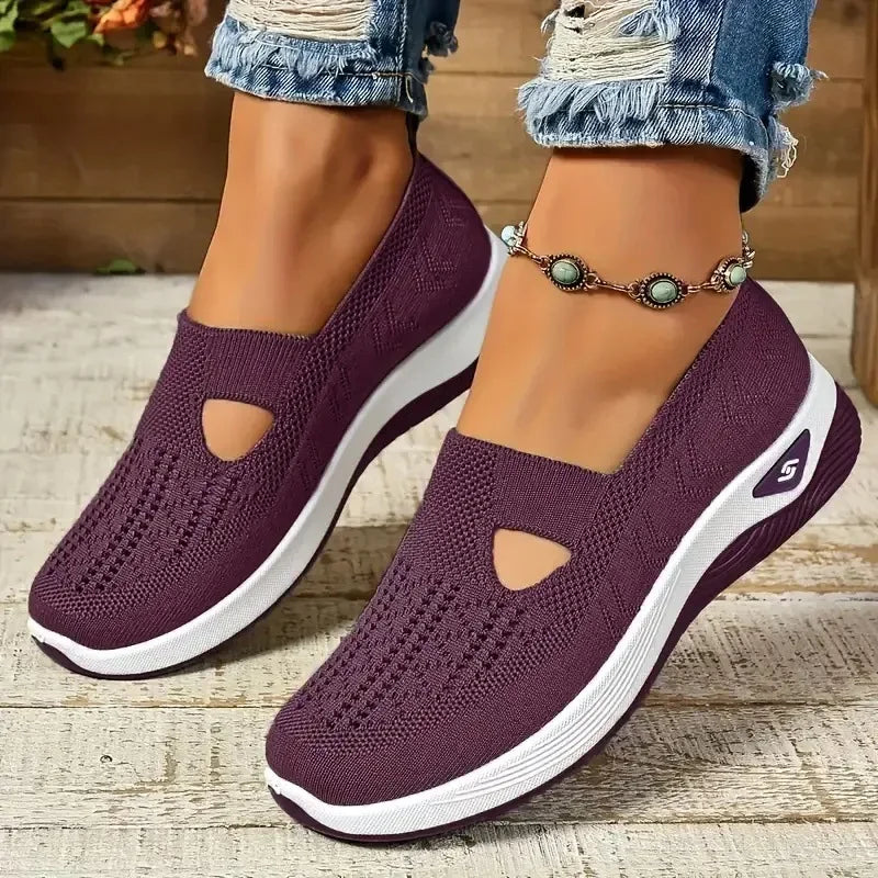 Damskie ortopedyczne buty sportowe z siateczką – lekkie i oddychające