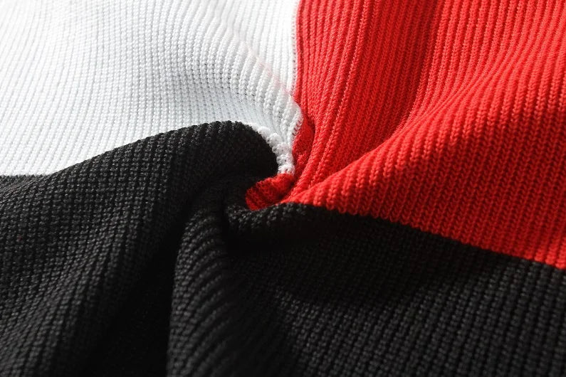 Sweter Męski z Geometrycznym Wzorem