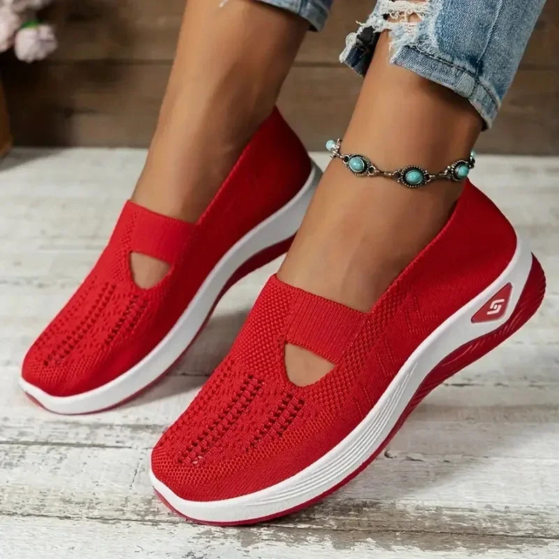 Damskie ortopedyczne buty sportowe z siateczką – lekkie i oddychające