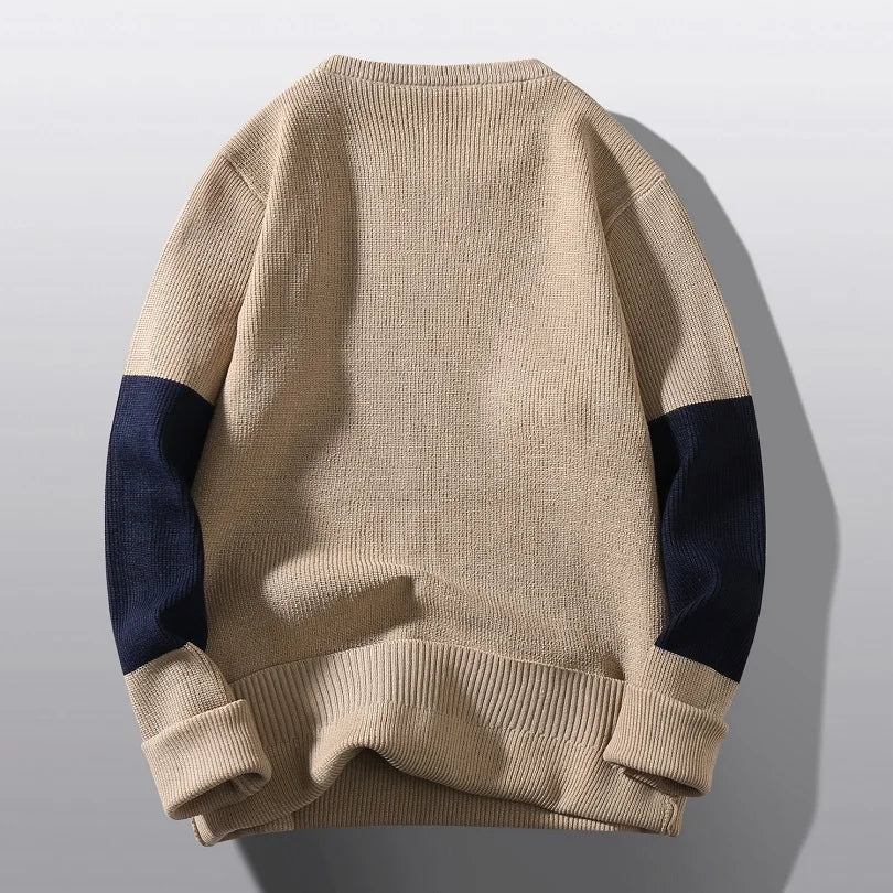 Sweter Męski z Geometrycznym Wzorem