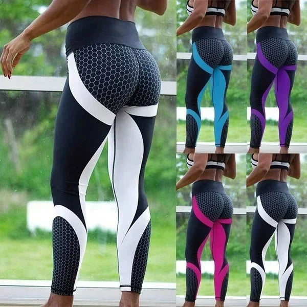 Damskie legginsy sportowe z wysokim stanem i modelującym efektem