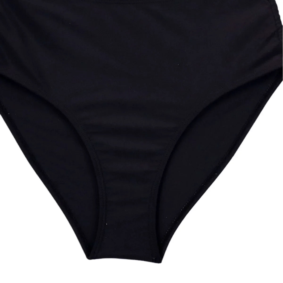 Damski Dwuczęściowy Strój Kąpielowy – Top typu Tankini z Dekoltem V i Regulowanymi Majtkami z Wysokim Stanem