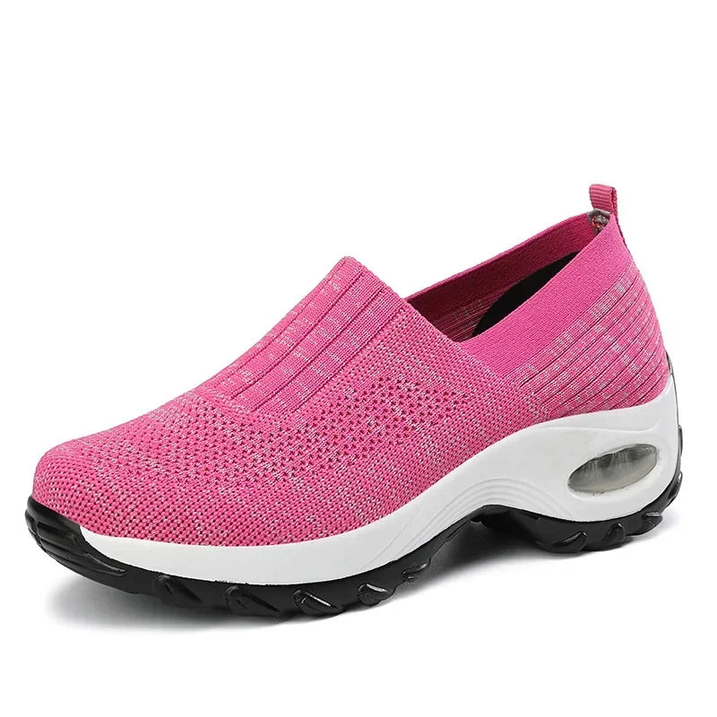 Damskie buty ortopedyczne slip-on z amortyzującą podeszwą powietrzną