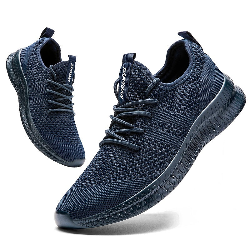 Męskie sportowe buty do biegania i na co dzień – oddychające sneakersy z elastyczną podeszwą