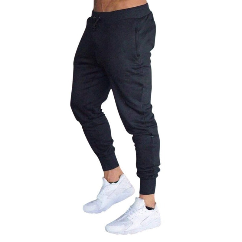 Męskie spodnie dresowe slim fit z elastycznym pasem