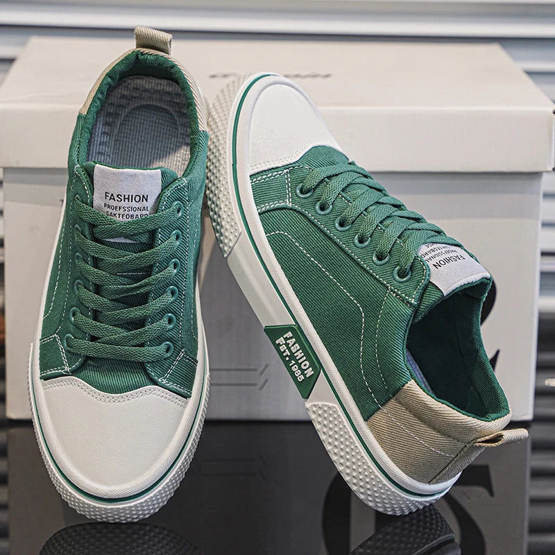 Męskie Trampki Canvas – Lekkie Sneakersy Sznurowane