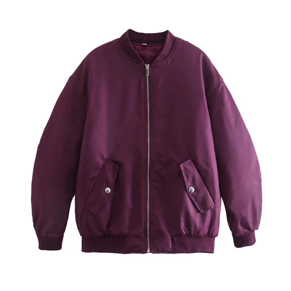 Damska kurtka bomber oversize – modna kurtka pikowana na jesień i zimę