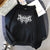 Bluza z Kapturem z Metalowym Nadrukiem