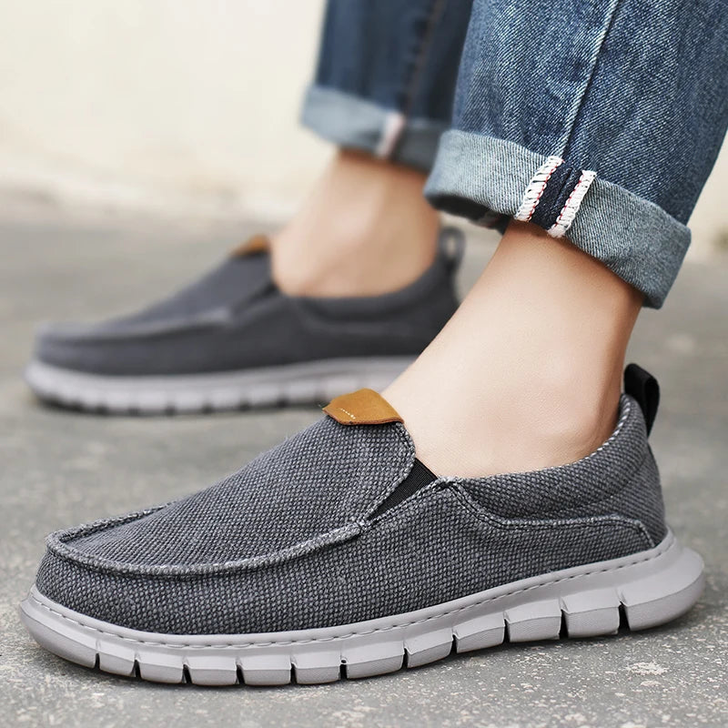 Męskie Buty Slip-On z Tkaniny