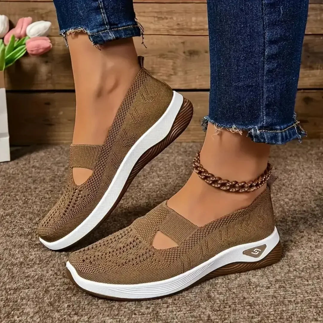 Damskie ortopedyczne buty sportowe z siateczką – lekkie i oddychające