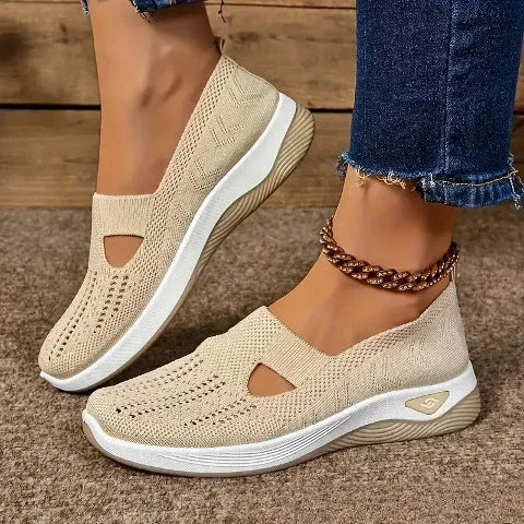 Damskie ortopedyczne buty sportowe z siateczką – lekkie i oddychające