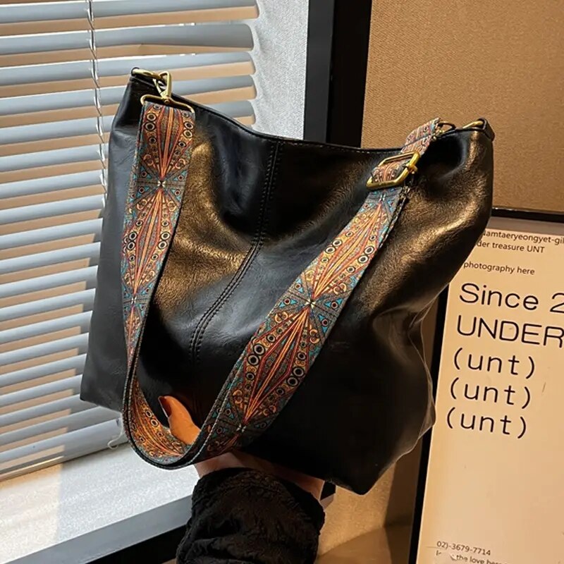 Skórzana torebka Boho