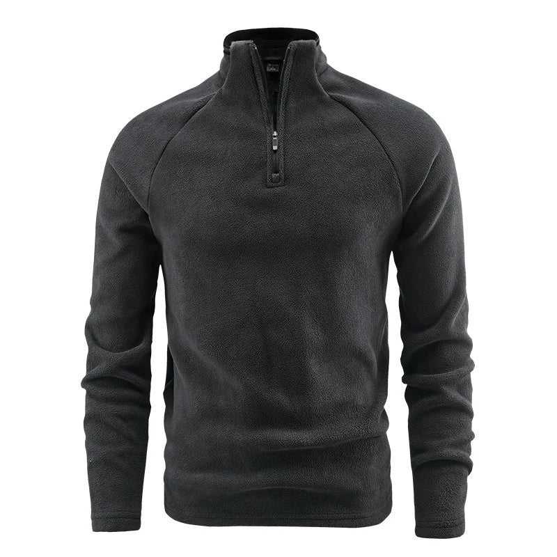Męska bluza polarowa z zamkiem pod szyją – ciepła i oddychająca