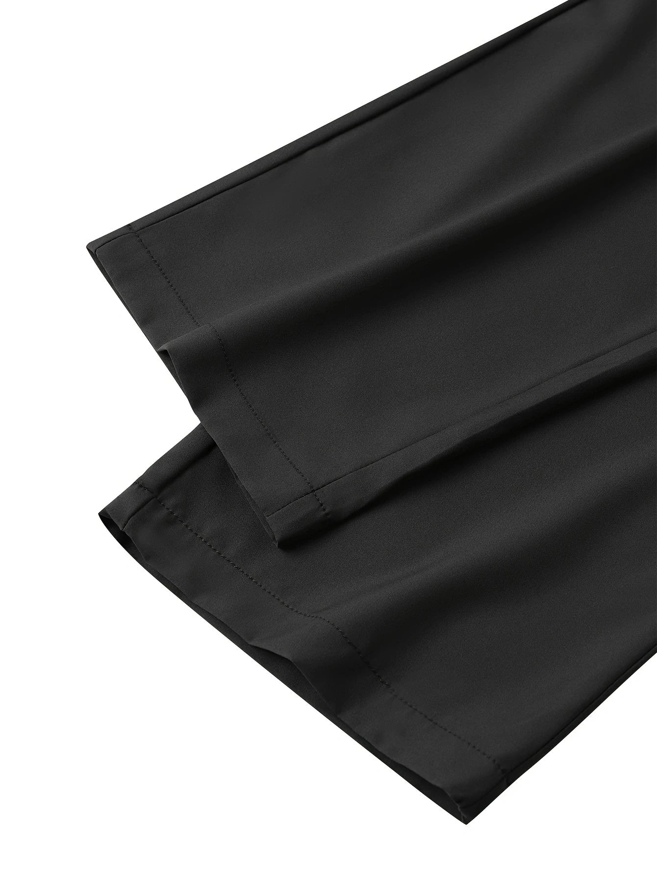 Męskie spodnie materiałowe slim fit z elastycznym pasem – elegancko-casualowe