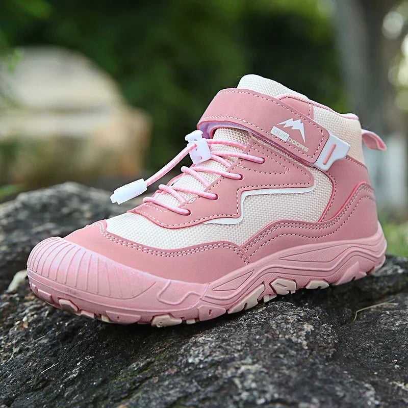 Dziecięce buty trekkingowe na rzep – lekkie buty sportowe z antypoślizgową podeszwą