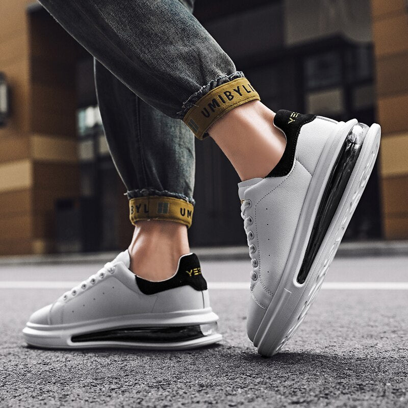 Nowoczesne Sportowe Buty Męskie Sneakersy z Amortyzującą Wysoką Podeszwą