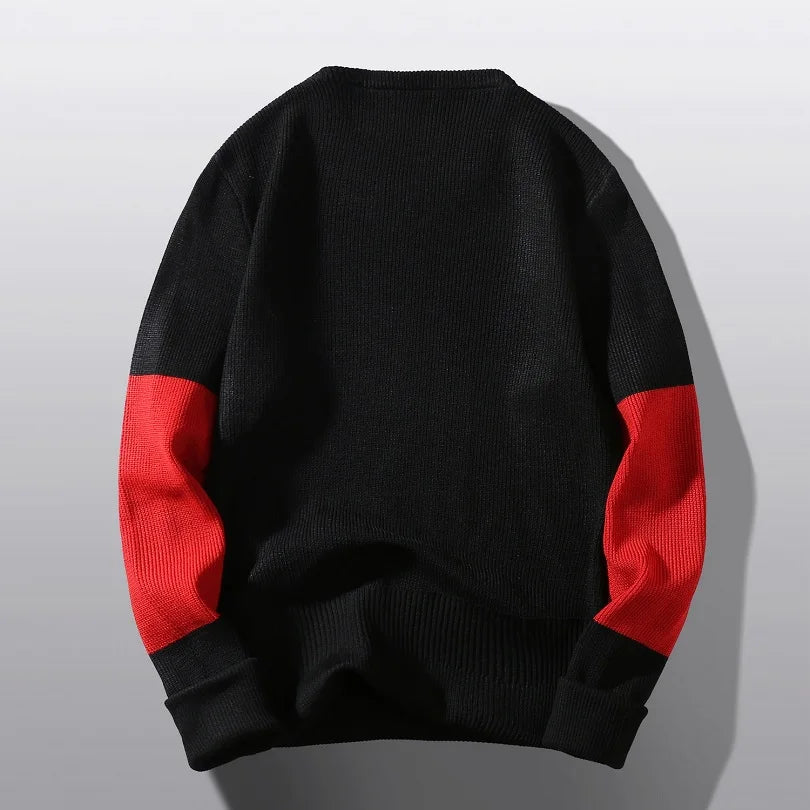 Sweter Męski z Geometrycznym Wzorem