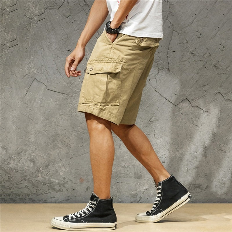 Męskie Krótkie spodenki materiałowe Cargo