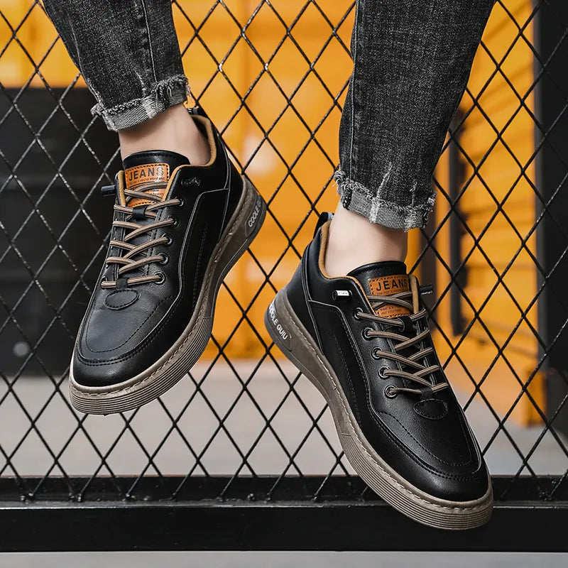 Minimalistyczne męskie sneakersy w klasycznym stylu