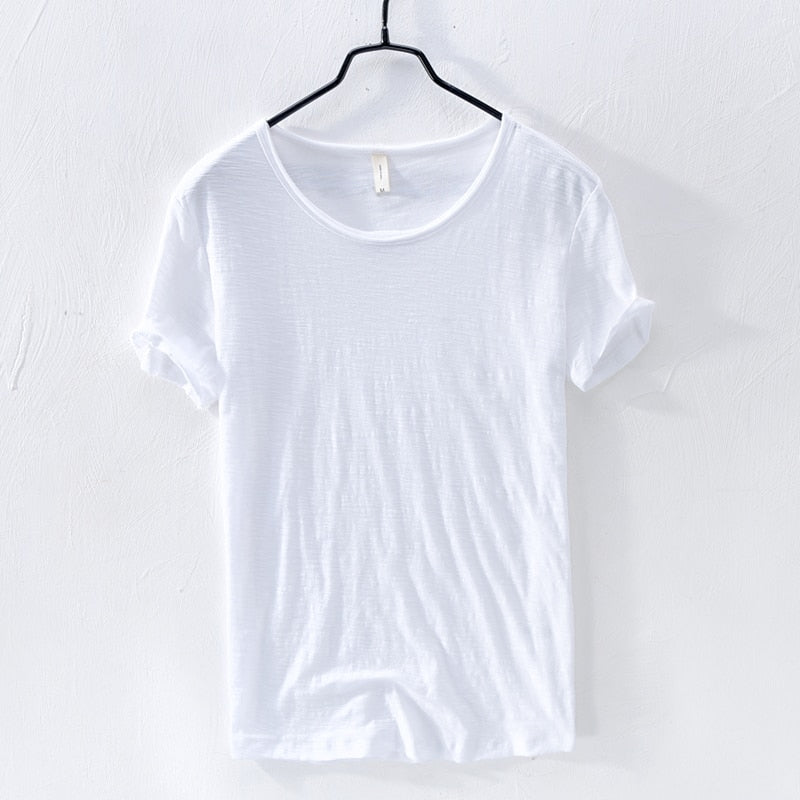 Męska Bawełniana Koszulka z Krótkim Rękawem