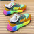 Kolorowe sneakersy damskie na platformie – sportowy styl