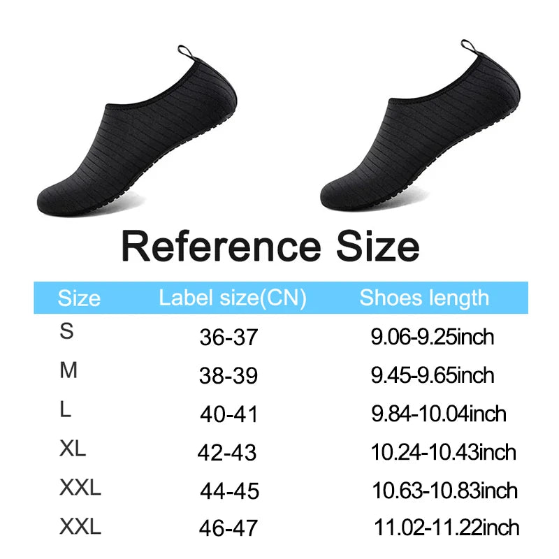 Lekkie buty do wody unisex z szybkoschnącego materiału