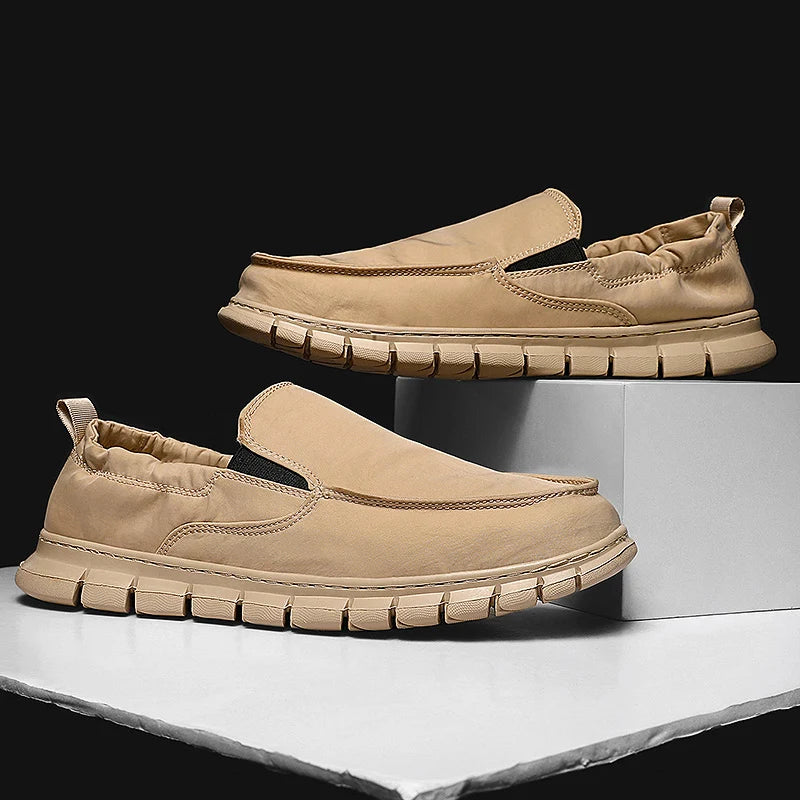Męskie Ortopedyczne Buty Slip-On z Elastyczną Podeszwą