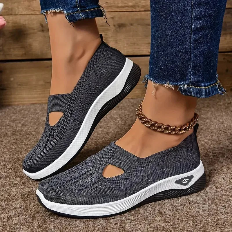 Damskie ortopedyczne buty sportowe z siateczką – lekkie i oddychające
