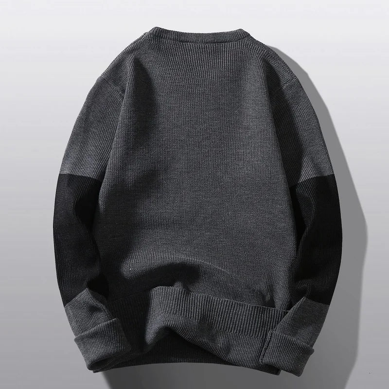 Sweter Męski z Geometrycznym Wzorem