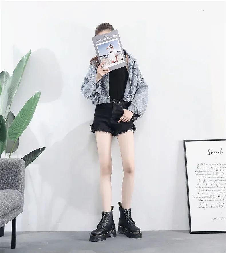 Damskie buty skórzane Glany