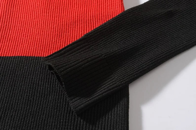 Sweter Męski z Geometrycznym Wzorem