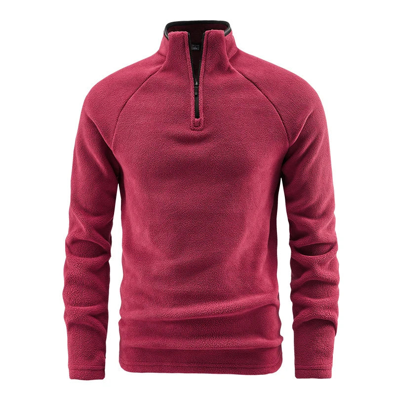 Męska bluza polarowa z zamkiem pod szyją – ciepła i oddychająca