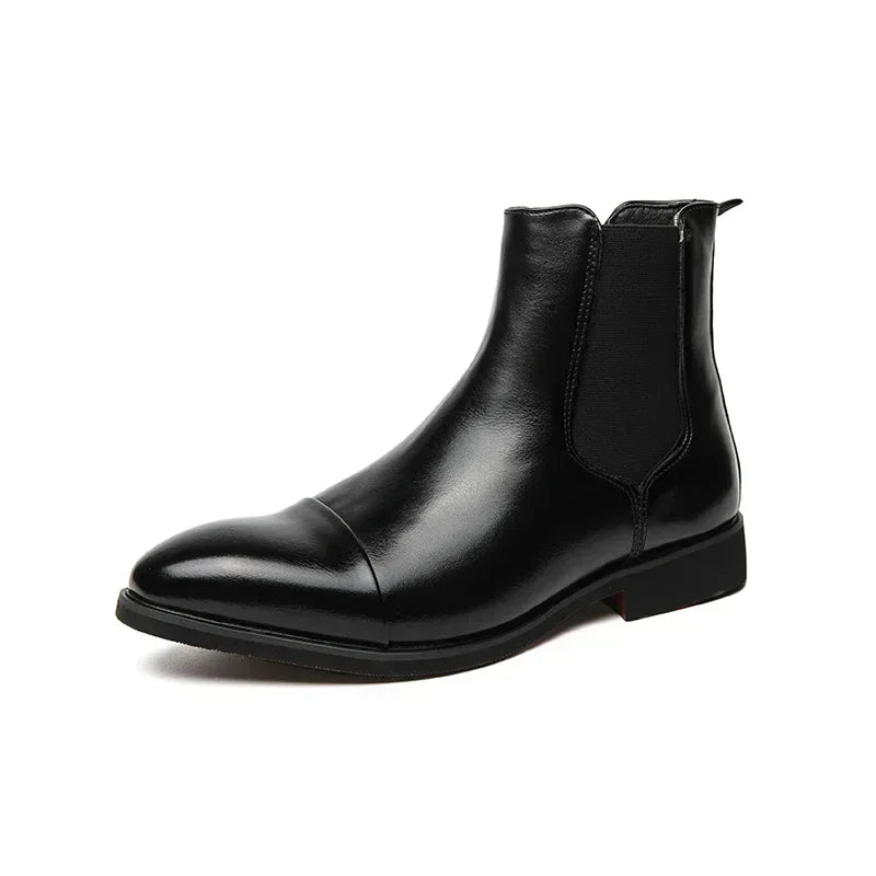 Męskie skórzane buty Chelsea o eleganckim kroju