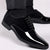 Męskie eleganckie buty wizytowe lakierowane na wesele
