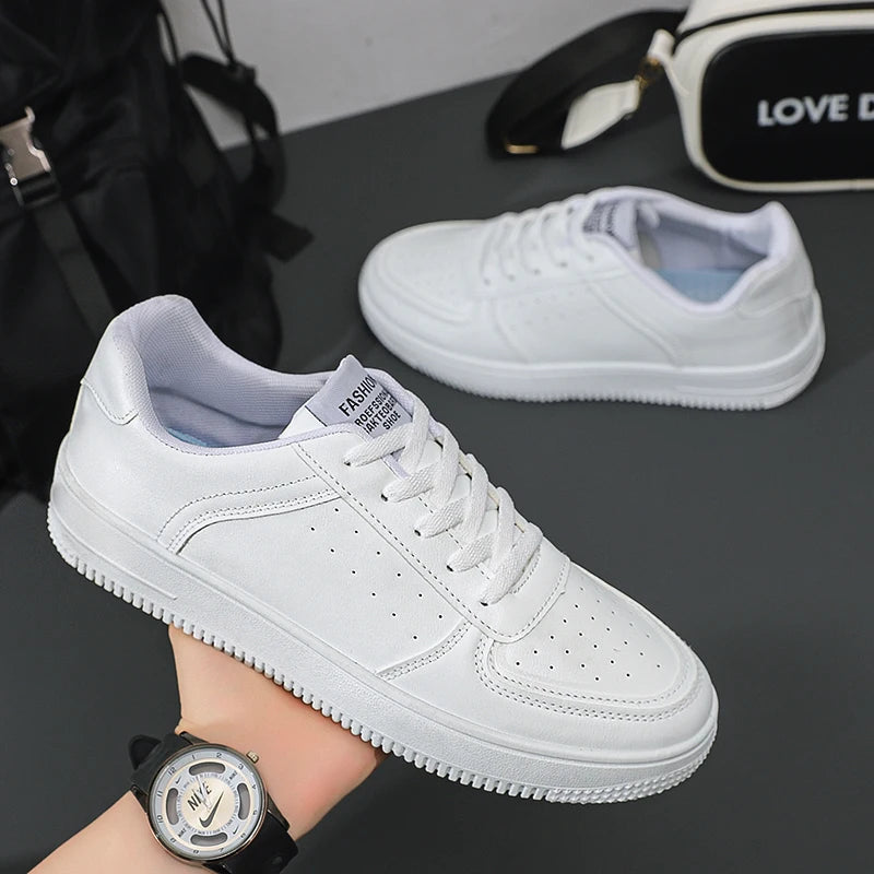 Męskie Klasyczne Sneakersy z Perforacją