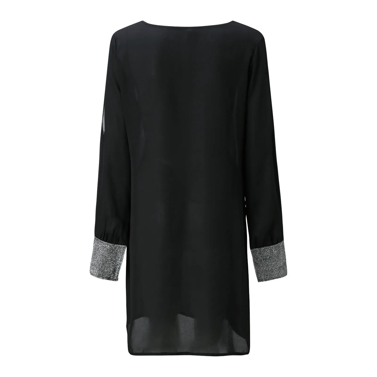 Elegancka Sukienka z Błyszczącymi Akcentami