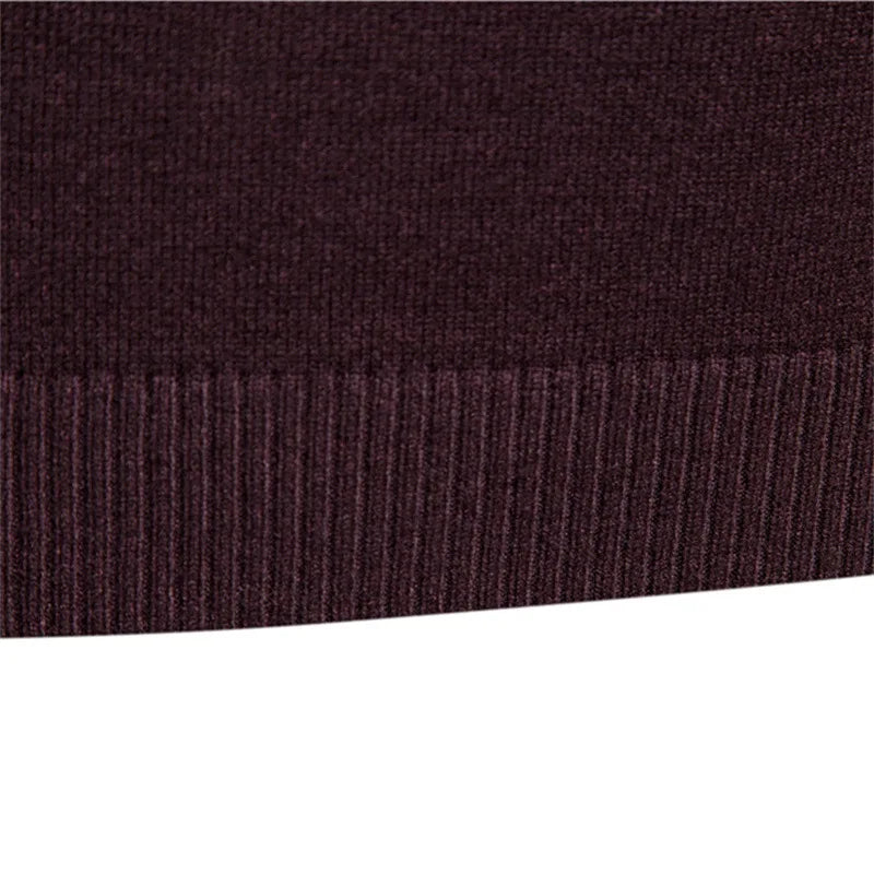 Sweter Męski z Wysokim Kołnierzem